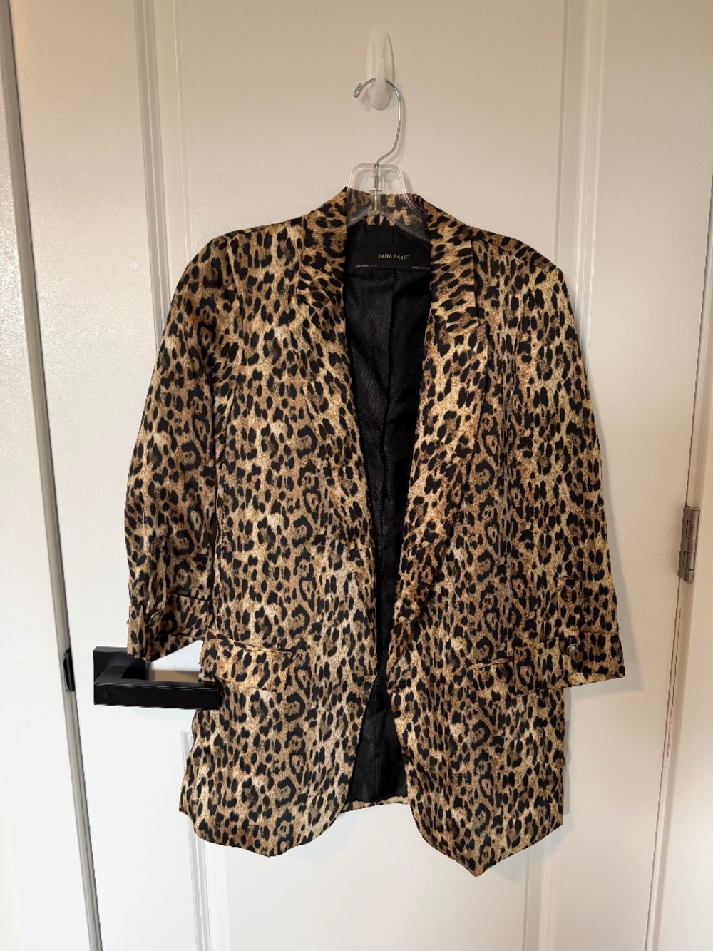 ZARA Italy Leopard Print Blazer Size XS/S